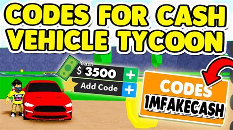 code vehicle tycoon|Vehicle Tycoon Codes (June 2024)